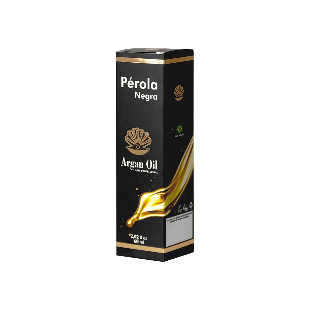 Perola Negra Argan Oil Repair Serum 2.02 fl.oz - Restores, Revives, and Nourishes Dry Damaged Hair