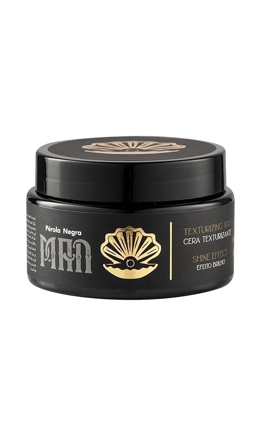 PÉROLA NEGRA Texturizing Wax for Men, Extra-Strong Hold, Shine Effect, 2.82 oz
