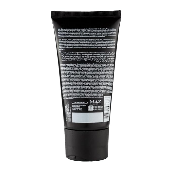 Pérola Negra Balm, Beard and Face, Revitalizing and Toning Action, Mineral Oil and Paraben-Free - For men 5.29 oz