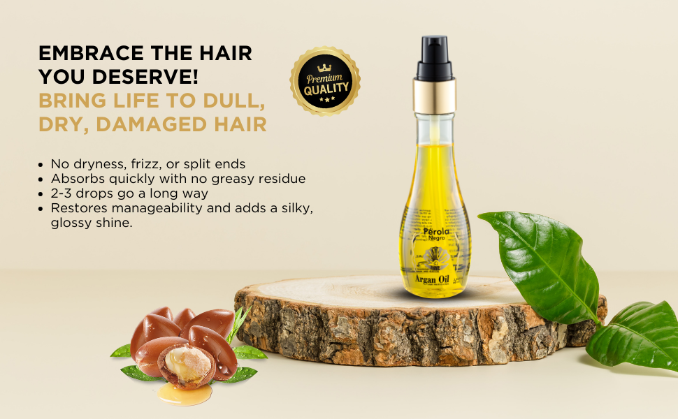 Kit Perola Negra Gold Therapy - ( Hair Straightening 1kg ,Shampoo 300ml ,Conditioner 300ml, Mask 280g and Oil 60ml )