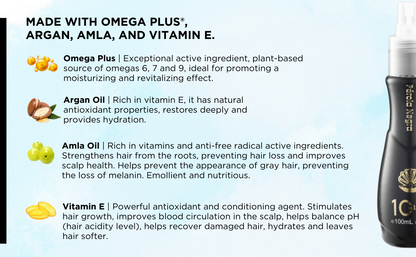 Perola Negra Multi-Benefit Treatment Leave-in Spray 10 in 1 - Blend of supreme oils 100ml