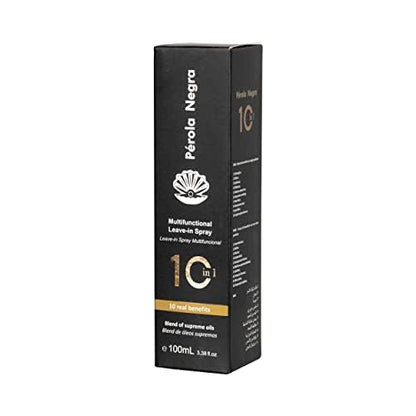 Perola Negra Multi-Benefit Treatment Leave-in Spray 10 in 1 - Blend of supreme oils 100ml