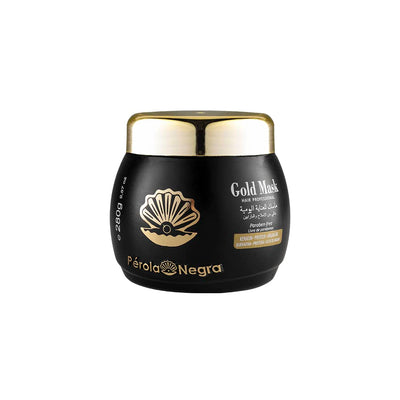 Perola Negra Gold Mask, Controls Frizz & Smooths Hair, Home care hair mask 9,87 oz