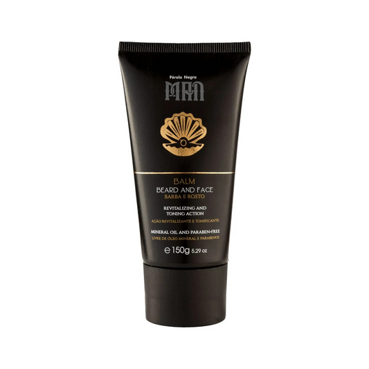 Pérola Negra Balm, Beard and Face, Revitalizing and Toning Action, Mineral Oil and Paraben-Free - For men 5.29 oz