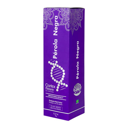 Perola Negra Cortex Melanin Smoothing Effect - Treatment Complex Blowout - Protects Hair Color - Volume Reducer 35.27 oz