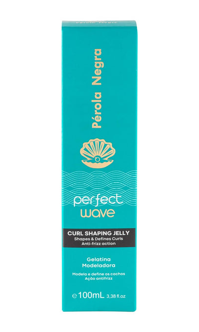 Pérola Negra Perfect Wave, Curl Shaping Jelly, Shapes & Defines Curls, Softness & Lightness, Anti-frizz Action 3.38 Fl.oz