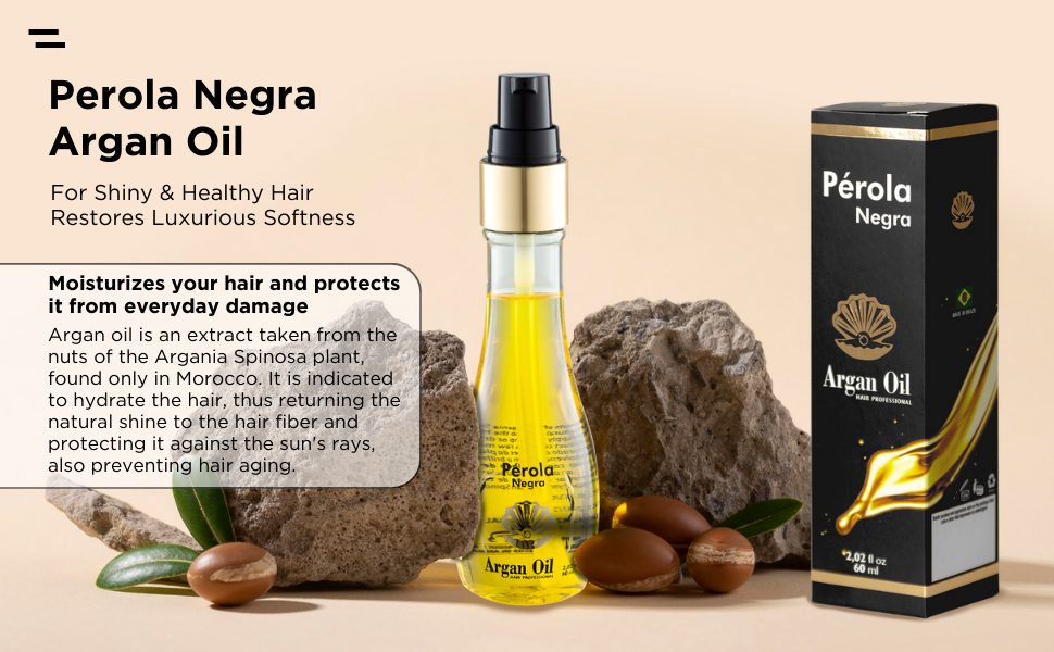Kit Perola Negra Gold Therapy - ( Hair Straightening 1kg ,Shampoo 300ml ,Conditioner 300ml, Mask 280g and Oil 60ml )