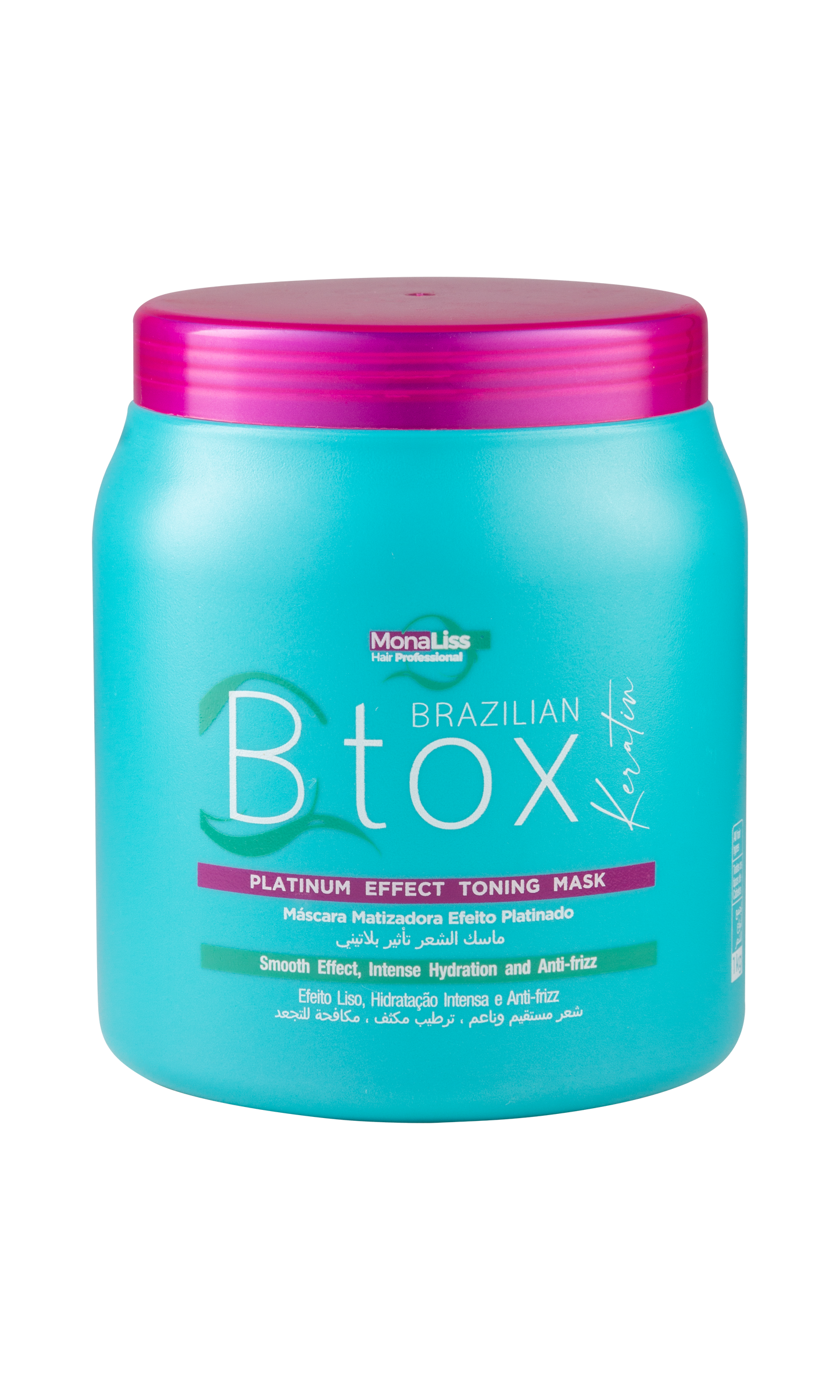 Brazilian Botox Keratin Monaliss Formaldehyde Free Hair Straightening 33.8 fl oz