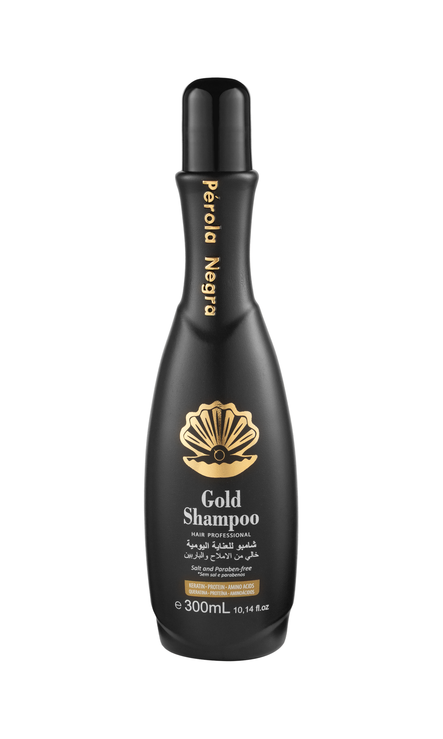 Kit Perola Negra Gold Therapy - ( Hair Straightening 1kg ,Shampoo 300ml ,Conditioner 300ml, Mask 280g and Oil 60ml )