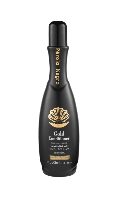 Kit Perola Negra Gold Therapy - ( Hair Straightening 1kg ,Shampoo 300ml ,Conditioner 300ml, Mask 280g and Oil 60ml )