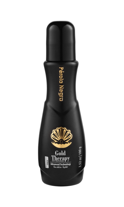 Perola Negra Gold Therapy Hair - Treatment Complex Blowout - Brazilian Keratin - Formaldehyde Free - Hair Straightening 3.52 oz