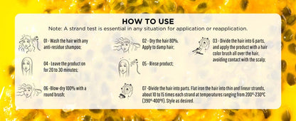 MARACUJA Hair Botox - Passion Fruit Brazilian Botox, Hair Harmonization, Anti-frizz - Intensive Treatment for all hair types, Hair Mask for Damage Repair and Control of Frizz and Volume - 17,63 oz