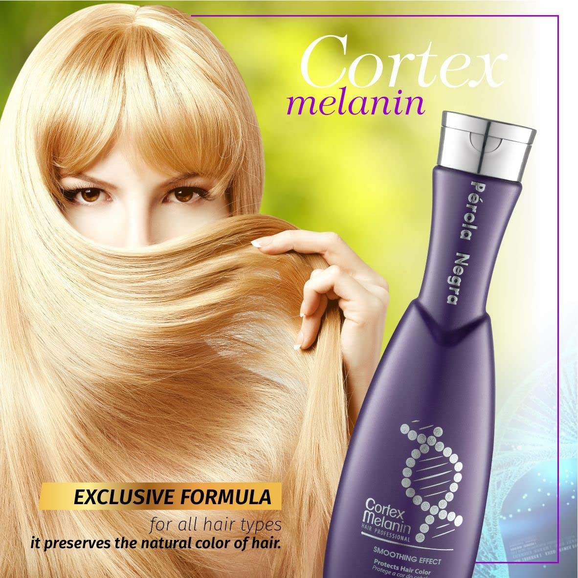 Kit Perola Negra Cortex - blond ( Smoothing Effect Cortex 1Kg - Shampoo Blond 300ml - Mask blond 280g - Botox Blond 280g - Oil 60ml )