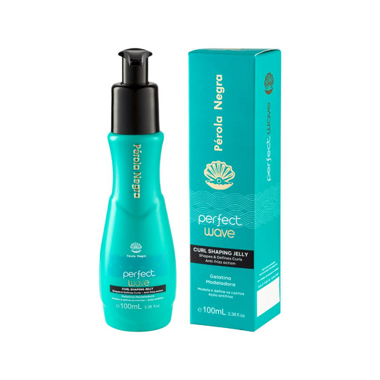 Pérola Negra Perfect Wave, Curl Shaping Jelly, Shapes & Defines Curls, Softness & Lightness, Anti-frizz Action 3.38 Fl.oz
