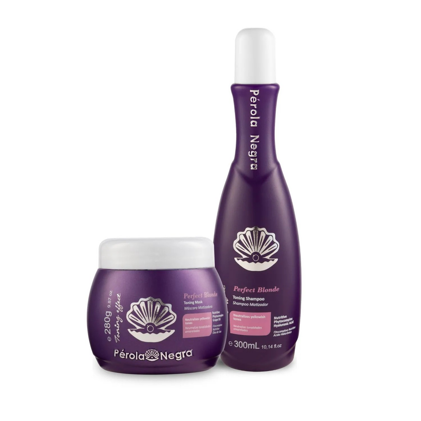 Kit Perola Negra Cortex - blond ( Smoothing Effect Cortex 1Kg - Shampoo Blond 300ml - Mask blond 280g - Botox Blond 280g - Oil 60ml )