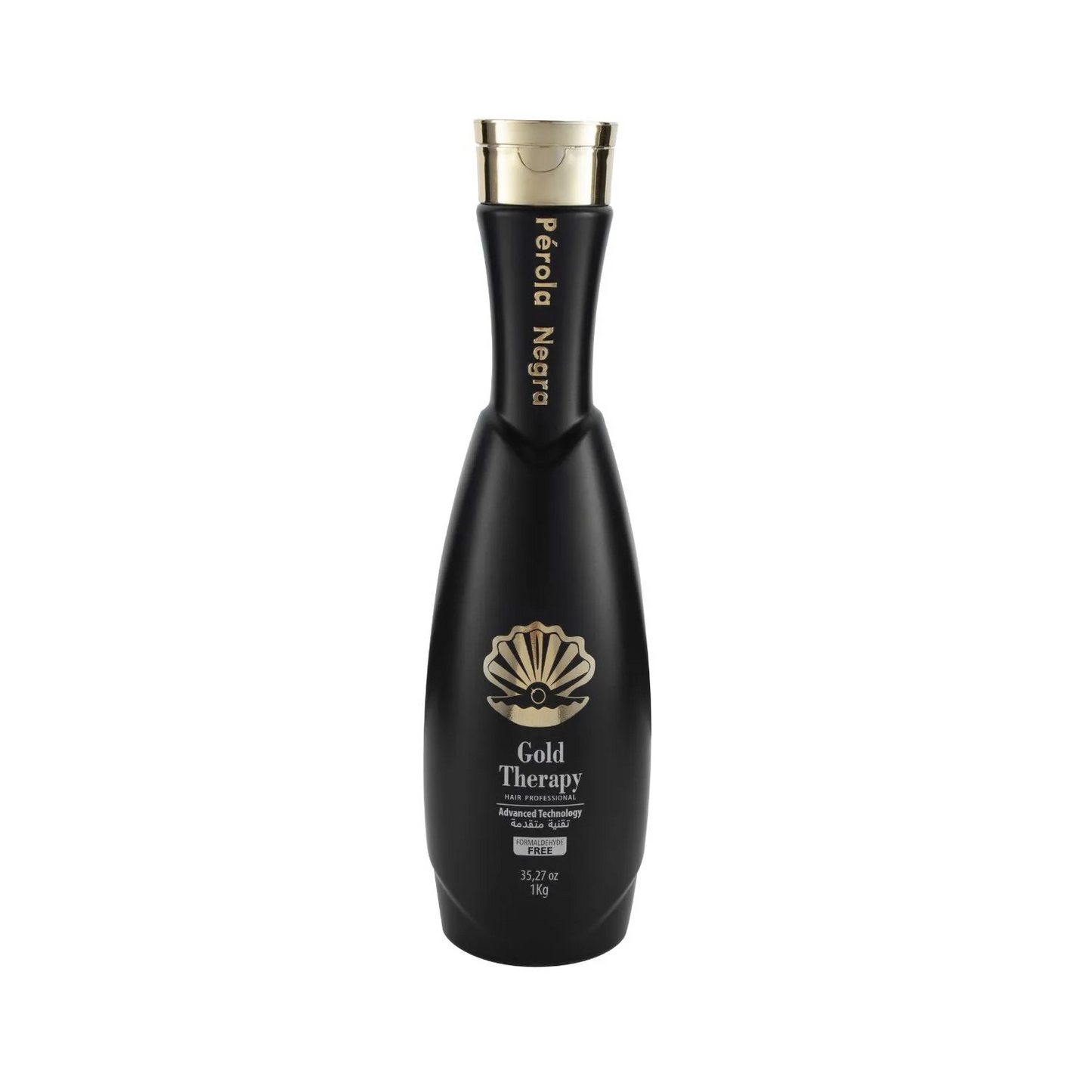 Kit Perola Negra Gold Therapy - ( Hair Straightening 1kg ,Shampoo 300ml ,Conditioner 300ml, Mask 280g and Oil 60ml )