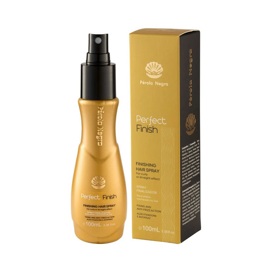 Perfect Finish, Finishing Spray, For Curly or Straight Effect, Fixation and Anti-frizz Action 100ml - Pérola Negra