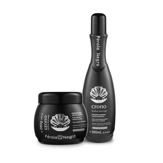 Cromo Hydra Therapy Kit - 300ml Shampoo and 280g Hydration Mask - Perola Negra