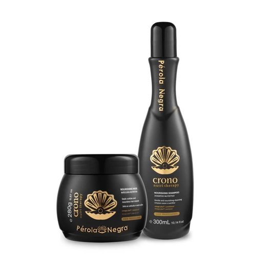Cromo Nutri Therapy Kit - 300ml Shampoo and 280g Nutrition Mask - Perola Negra