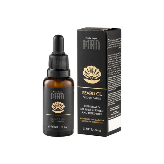 Pérola Negra Beard Oil for men, Keeps Beard Strands Aligned and Frizz-Free, 1.01 Fl.oz